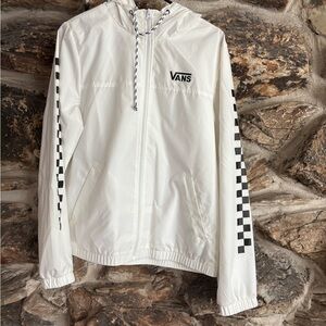 Vans White Windbreaker Jacket